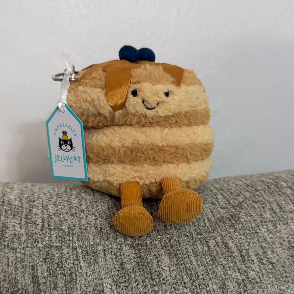 Jellycat Amuseables Fran Pancakes NYC exclusive Bag Charm. Sold out in stores.